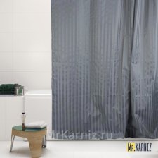 Штора для ванной HILTON серая