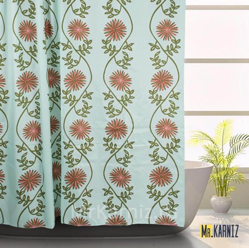 Штора для ванной Flower Sky