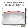 Карниз для ванны THERMOLUX INFINITY MINI Передний борт 170х105 Усиленный 25 мм MrKARNIZ фото 1