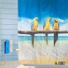 Штора для ванной PARROTS Попугаи фото 1