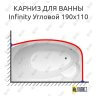 Карниз для ванны THERMOLUX INFINITY Угловой 190х110 Усиленный 25 мм MrKARNIZ фото 1