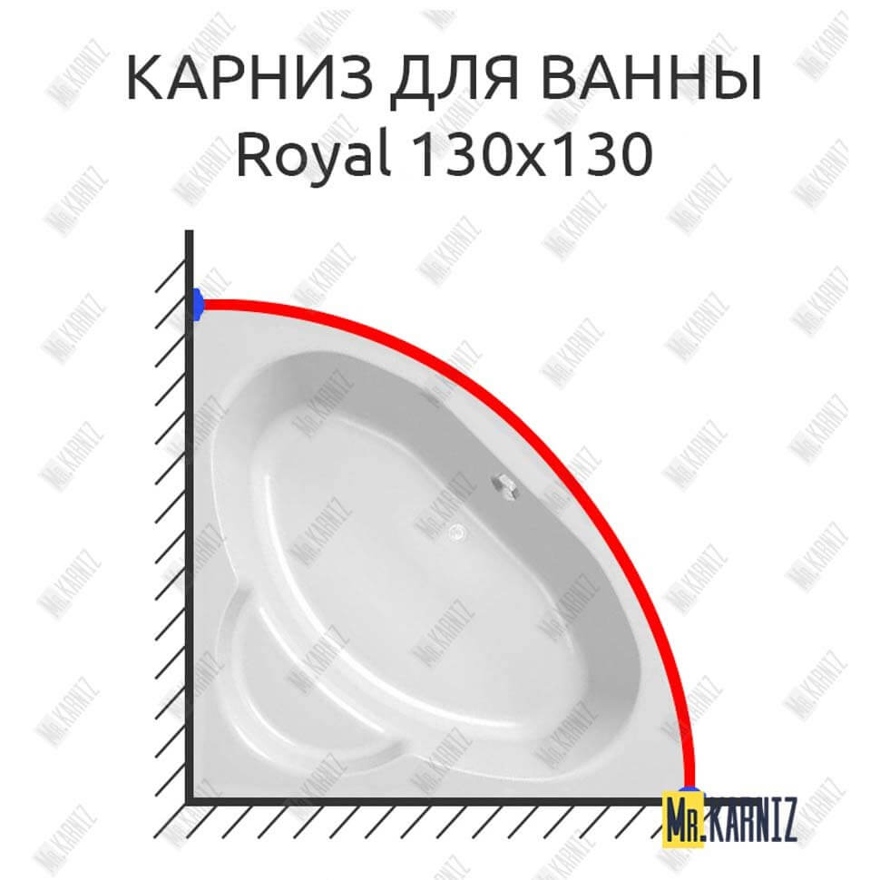Карниз для ванны Kolpa-San Royal 130х130 Усиленный 25 мм MrKARNIZ Карниз для ванны Kolpa-San Royal 130х130 Усиленный 25 мм MrKARNIZ