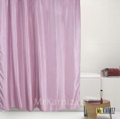 Штора для ванной Двухслойная Органза розовая