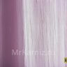 Штора для ванной Двухслойная Органза розовая фото 5