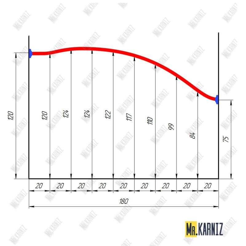 17625A Карниз по чертежу 180x120 17625A Карниз по чертежу 180x120
